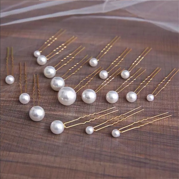 Wedding Pearl Hairpins - Picture 3 of 6